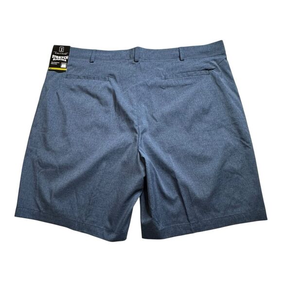 PGA Tour Men's Stretch Elastica Active Waistband Turkish Sea‎ Golf Shorts, Sz 44 - Picture 2 of 16